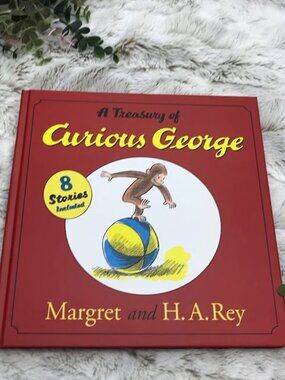 A Treasury of Curious George Book, 8 Stories Children Train Toy Store Dump Truck
